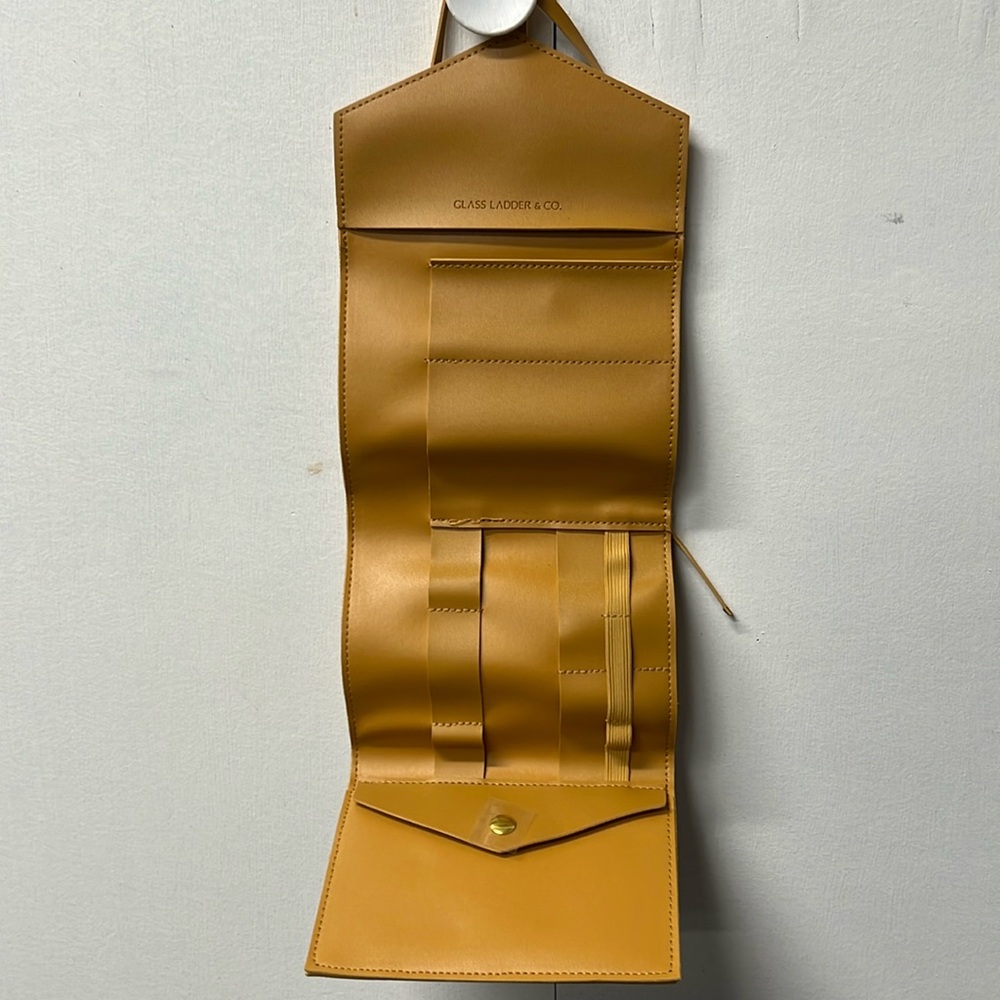 Katherine's Collection Mustard Yellow Travel Jewelry Roll